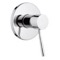 Plated-Brass Shower Mixer With Single Lever, Rough-In Valve Included